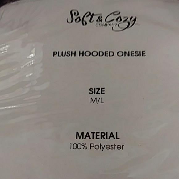 Soft & Cozy Plush Hooded Onesie - Picture 6 of 6